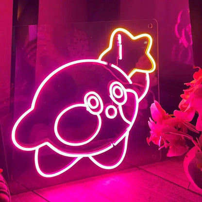 Kirby Star Neon Signs LED Sign Club