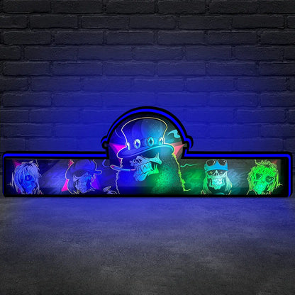 Guns Roses Pinball Topper, 3D LED Lightbox for JJP  Rock Your Pinball Game FYLZGO Signs