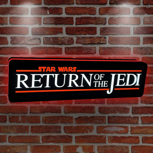Star Wars Return Of The JEDI 3D Printed Lightbox Handmade,  Star Wars Led Wall Sign, Gift for Star Wars Fans FYLZGO Signs