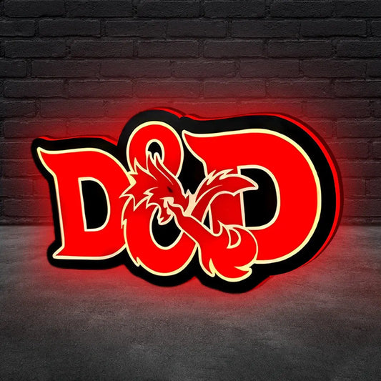 Dungeons and Dragons Lightbox D&D Gift Dungeons & Dragons LED Lamp FYLZGO Signs