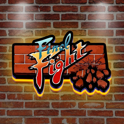Final Fight 3D Printed LED Lightbox FYLZGO Signs