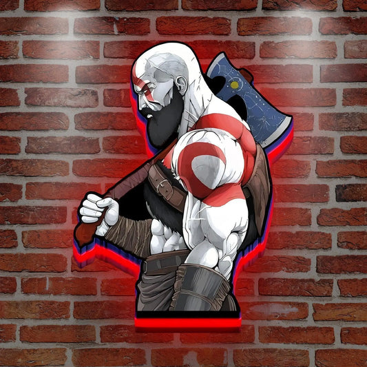 God of War Ghost of Sparta 3D Printed LED Lightbox FYLZGO Signs