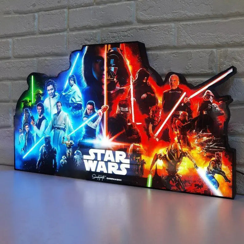 Star Wars Pinball LED Lightbox, Star Wars Pinball Topper, USB powered and with Dimming Function, design for Stern Star Wars Pinball FYLZGO Signs