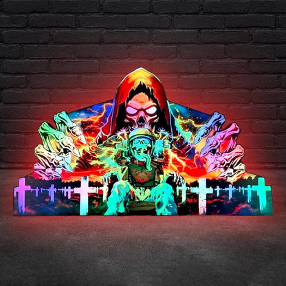 Metallica Remastered Sparky Pinball Topper 3D Printed Lightbox USB plug Dimmer, Pinball Arcade Decor, Perfect for Game Room or Pinball Machine FYLZGO Signs