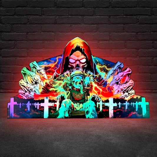 Metallica Remastered Sparky Pinball Topper 3D Printed Lightbox USB plug Dimmer, Pinball Arcade Decor, Perfect for Game Room or Pinball Machine FYLZGO Signs