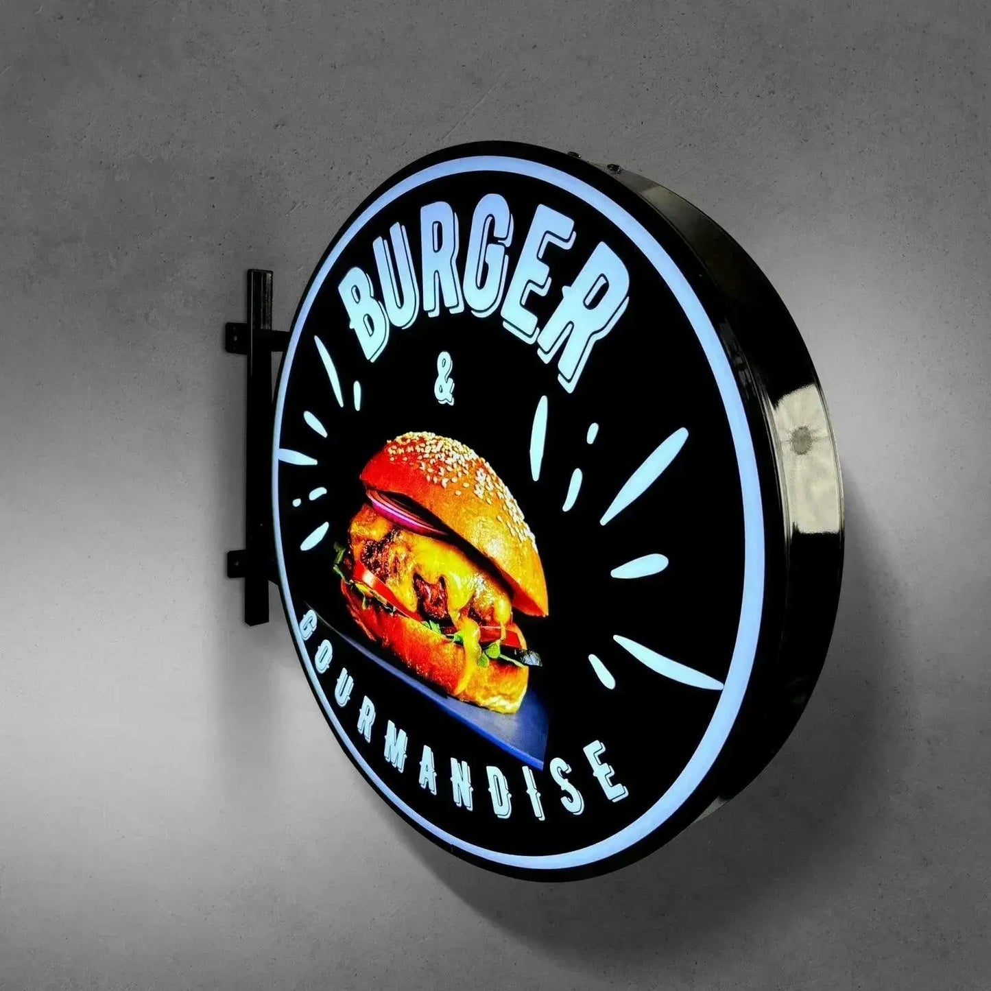 Custom Double Sided Outdoor Round Light Box Sign - Perfect For Any Business FYLZGO Signs
