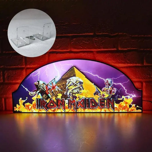 Iron Maiden Pinball Topper, LED Pinball Topper with Dimming Function and USB powered, Design for Stern Iron Maiden Pinball FYLZGO Signs