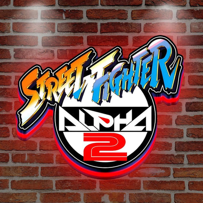 Street Fighter ALPHA 2 3D Printed LED Lightbox FYLZGO Signs