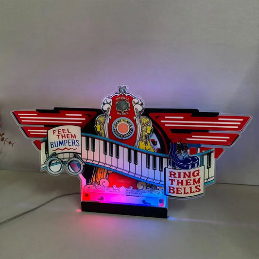 Captain Fantastic Topper 3D Acrylic LED Topper, For Bally Pinball Mahine, Pinball Topper FYLZGO Signs
