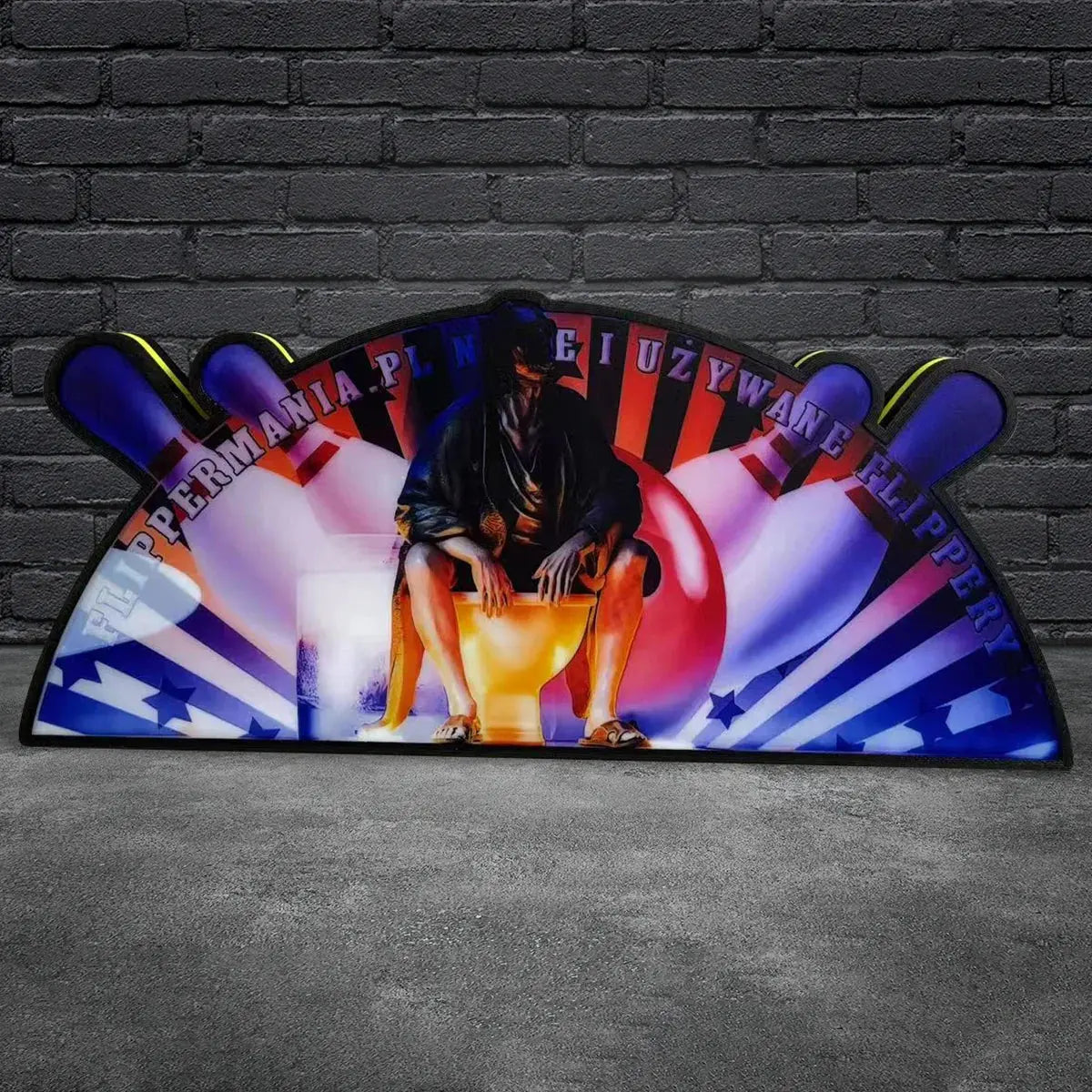 The Big Lebowski Pinball Topper Led lightbox for Pinball Machine, 3D Printed Lightbox USB Powered & Full Dimmable FYLZGO Signs