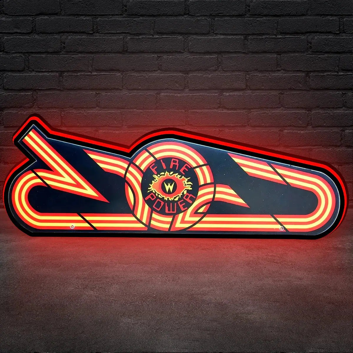 Topper Filliper for Fire power Logo Led lightbox for Pinball Machine, 3D Printed Lightbox USB Powered & Full Dimmable FYLZGO Signs