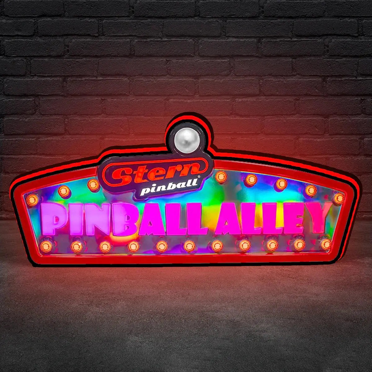 Stern Pinball Alley Pinball Topper LED Lightbox, 3D Printed Lightbox Rock Your Game FYLZGO Signs