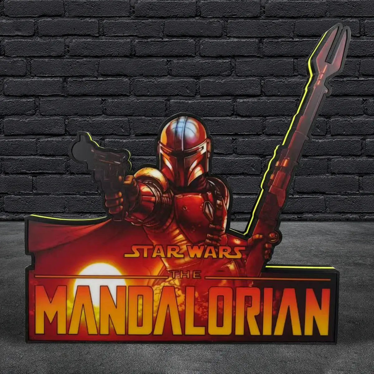 The Mandalorian Pinball Topper LED Lightbox, Pinball Arcade Decor, for The Stern Pinball Machine Fans FYLZGO Signs
