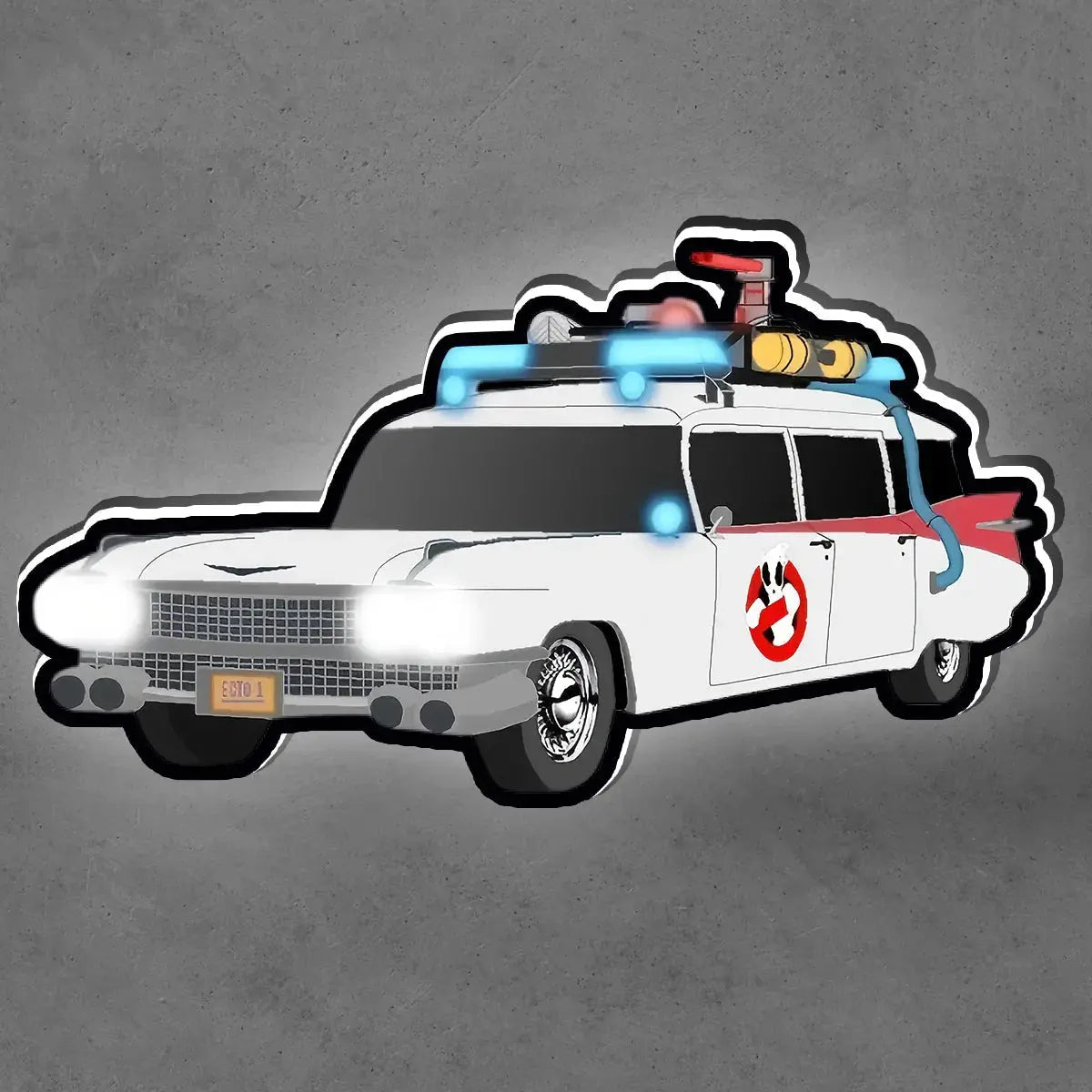 Ghostbusters Car Ecto-1 Lightbox USB Powered with Dimming Control Perfect Decor FYLZGO Signs