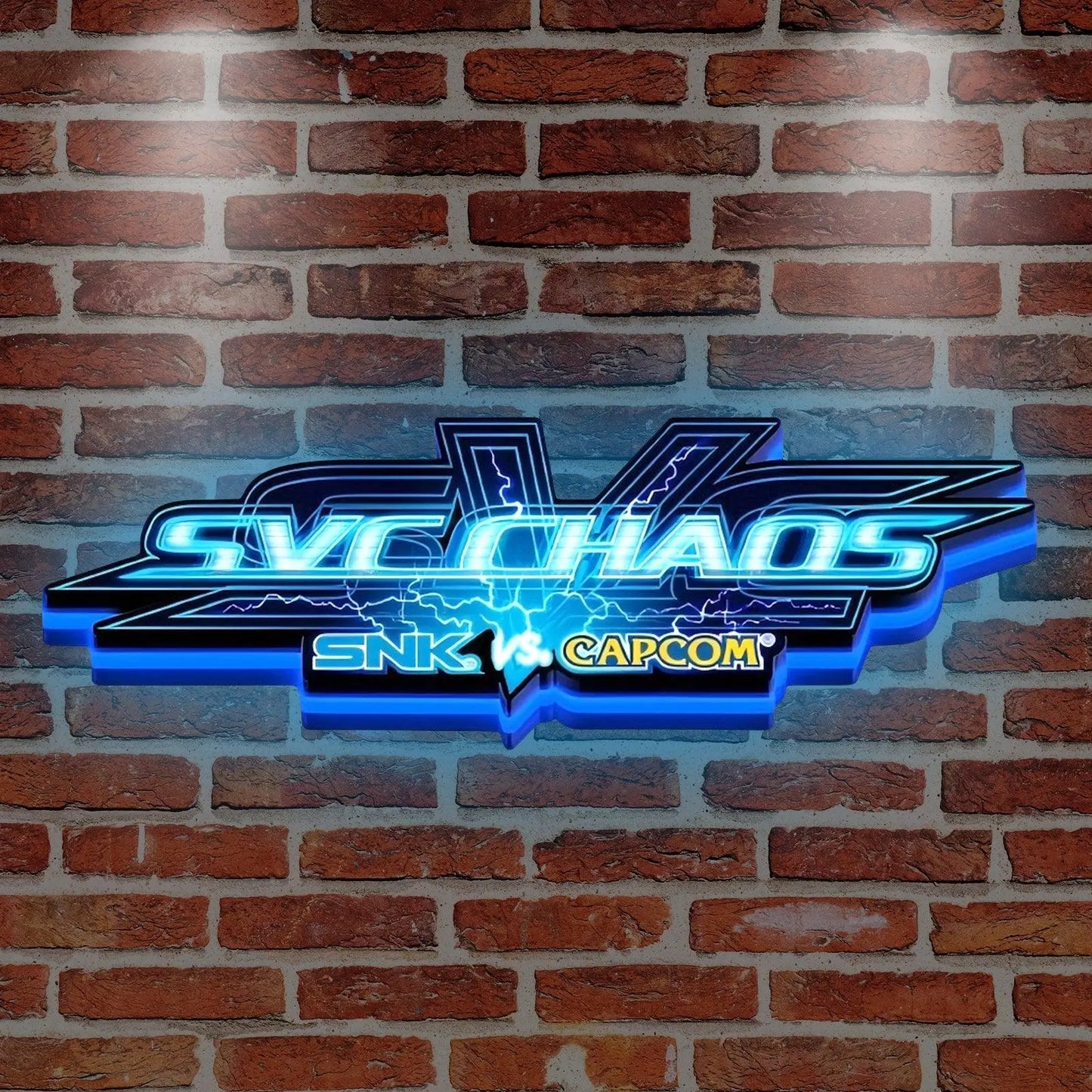 VS CHAOS 3D Printed LED Lightbox for Gaming Room Decor FYLZGO Signs
