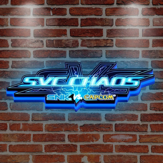 VS CHAOS 3D Printed LED Lightbox for Gaming Room Decor FYLZGO Signs