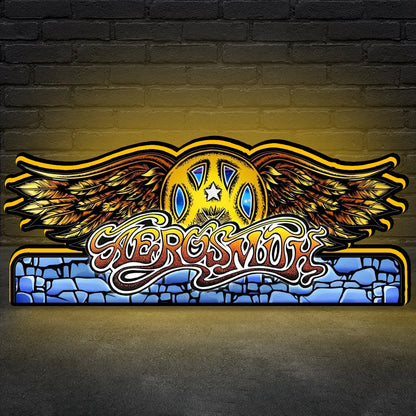 Aerosmith Pinball Topper 3D Printed Lightbox, Arcade Pinball Machine Accessory for Stern Pinball Arcade Machine Fans, USB Dimmeable FYLZGO Signs
