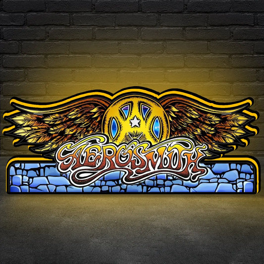 Aerosmith Pinball Topper 3D Printed Lightbox, Arcade Pinball Machine Accessory for Stern Pinball Arcade Machine Fans, USB Dimmeable FYLZGO Signs