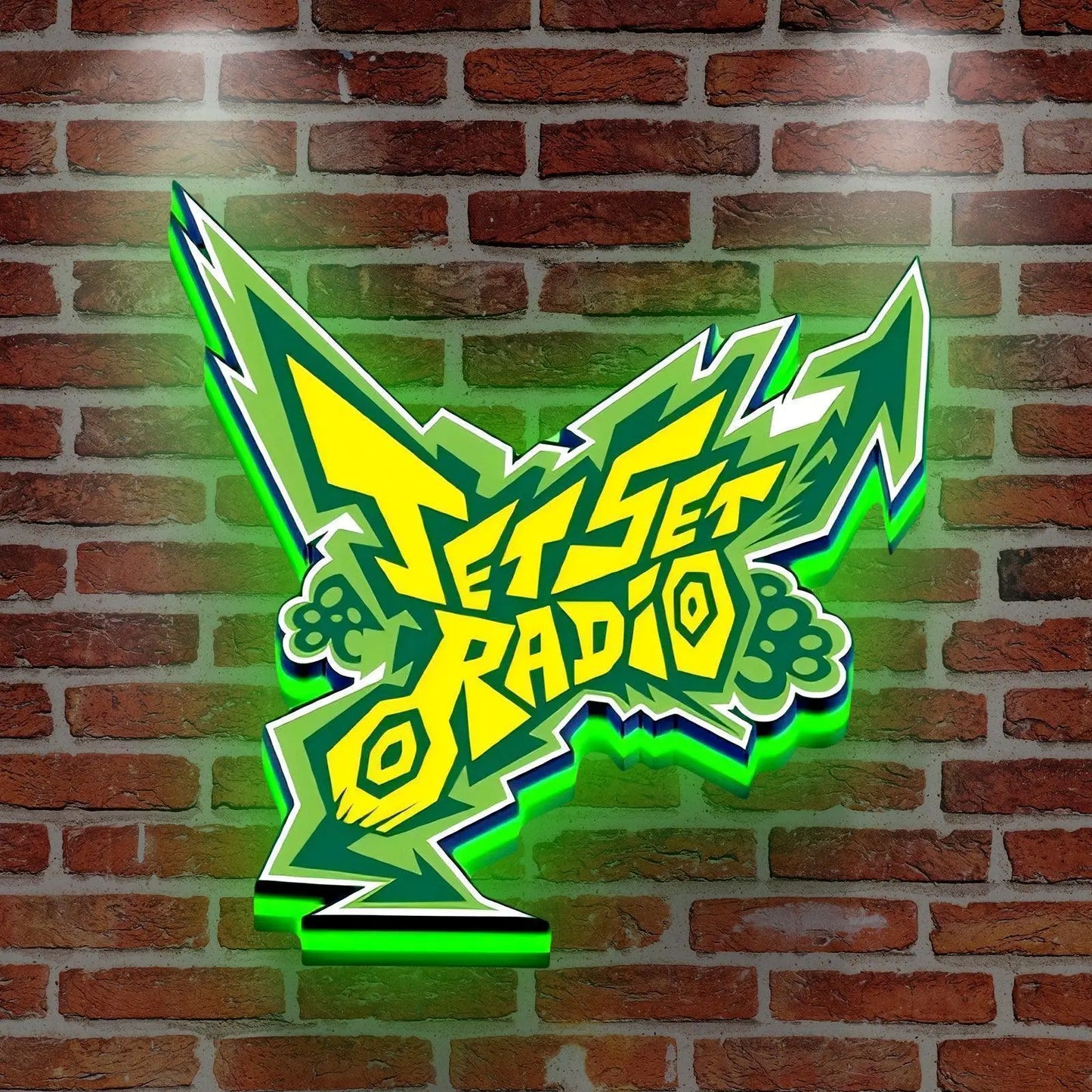 JSR Jet Set Radio 3D Printed LED Lightbox FYLZGO Signs