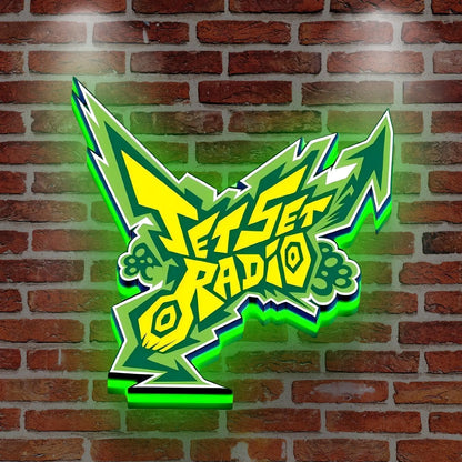 JSR Jet Set Radio 3D Printed LED Lightbox FYLZGO Signs