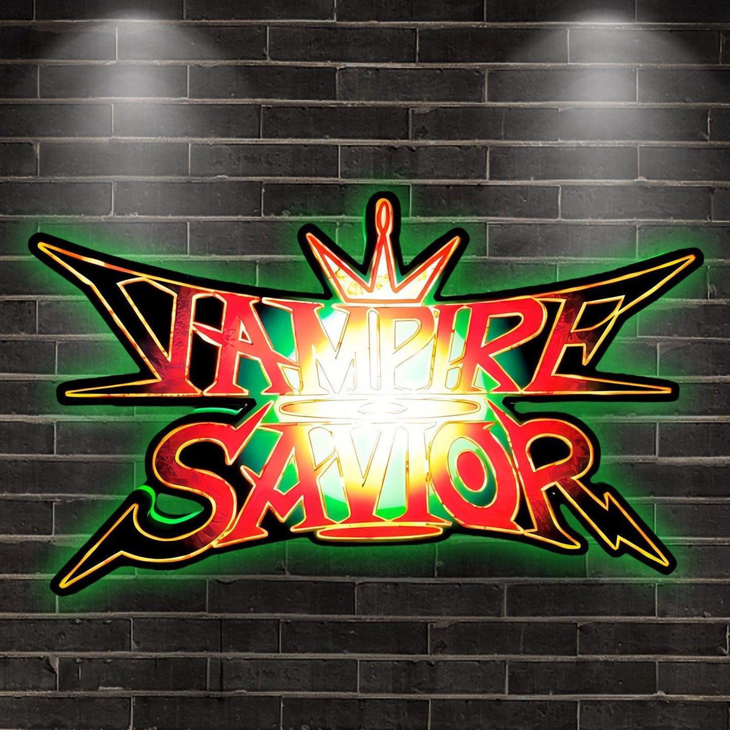 Custom Vampire Savior The Lord of Vampir Logo LED 3D Print Lightbox FYLZGO Signs