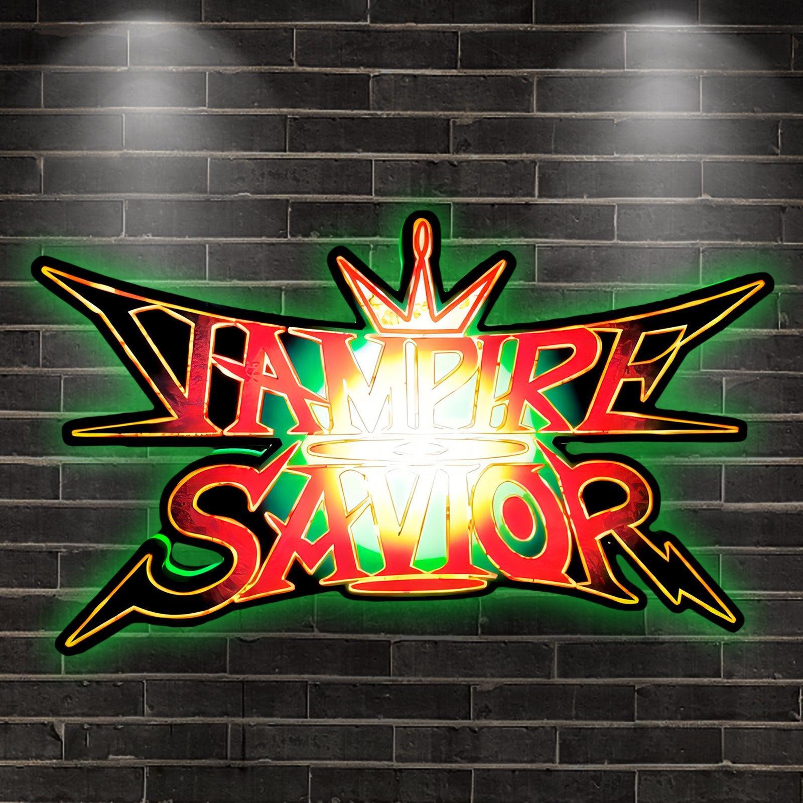 Custom Vampire Savior The Lord of Vampir Logo LED 3D Print Lightbox FYLZGO Signs