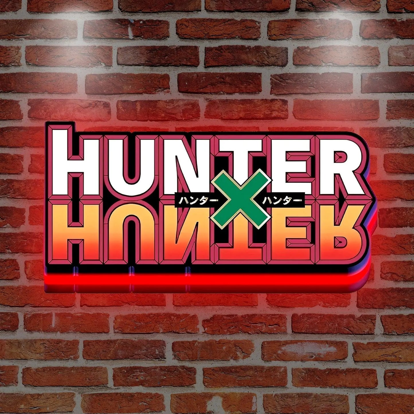 Hunter X 3D Printed LED Lightbox for Gaming Room Decor FYLZGO Signs