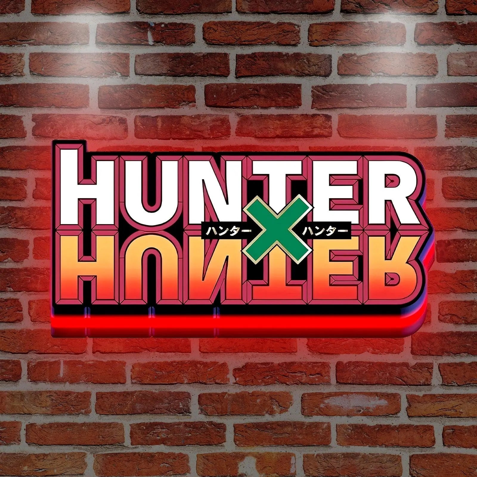 Hunter X 3D Printed LED Lightbox for Gaming Room Decor FYLZGO Signs