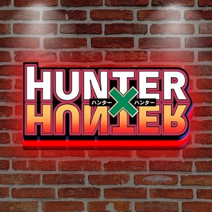 Hunter X 3D Printed LED Lightbox for Gaming Room Decor FYLZGO Signs