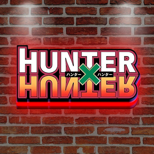 Hunter X 3D Printed LED Lightbox for Gaming Room Decor FYLZGO Signs