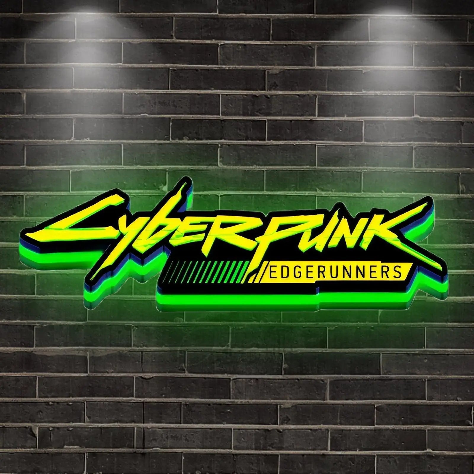 Edge Runners Cyberpunk 3D Printed LED Lightbox FYLZGO Signs