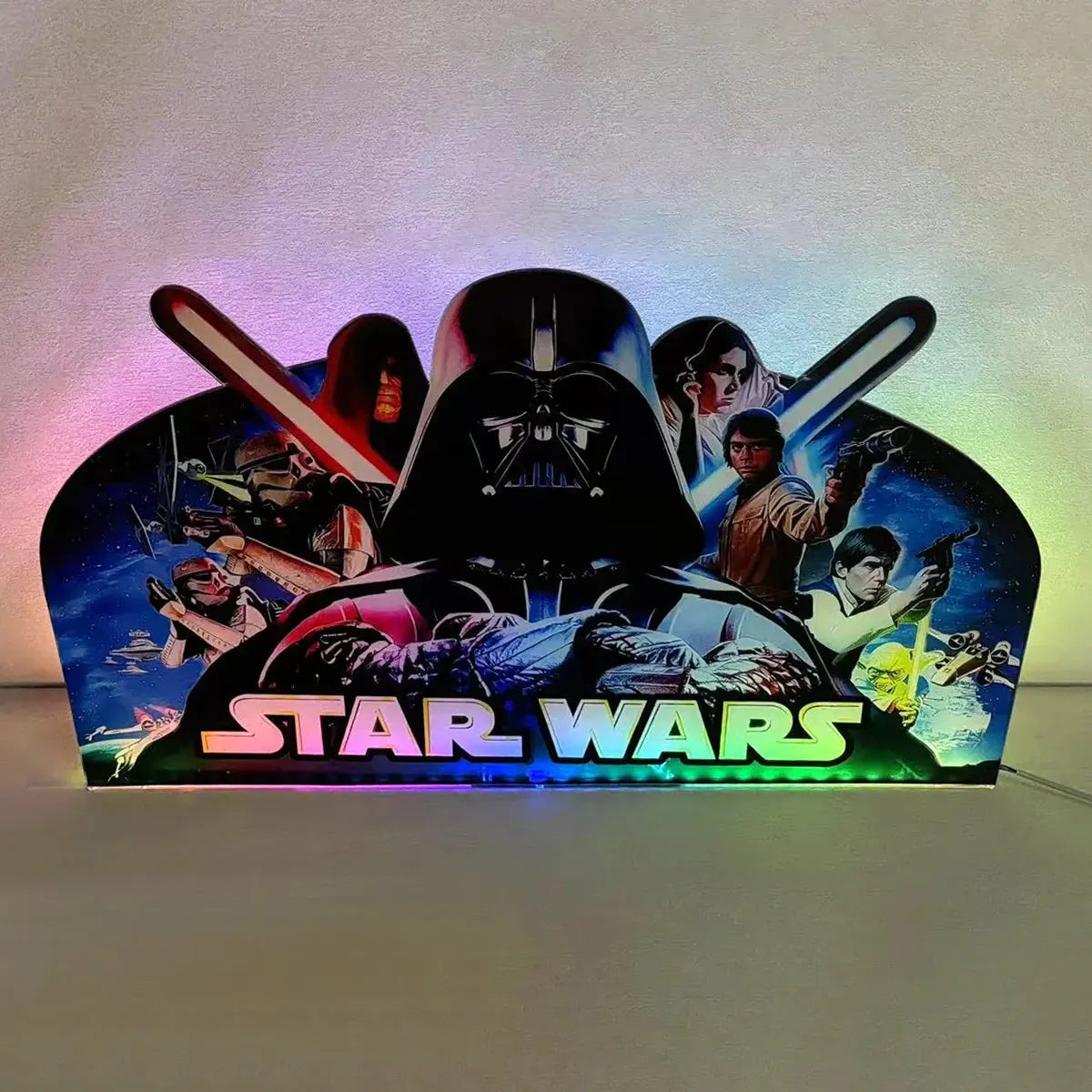 Arcade 1up Star Wars flipper Pinball Topper 3D Acrylic LED Topper, for Pinball Machine, Pinball Topper FYLZGO Signs
