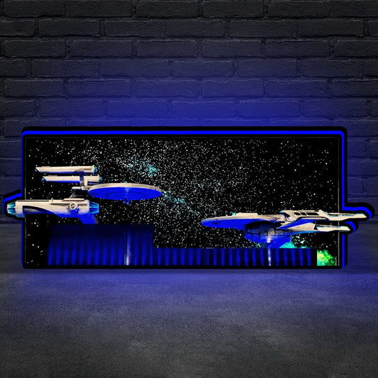 Topper TS 2025 for Star Trek, 3D Printed Lightbox Powered by USB Band Dimm Wall Art Decor Man's Cave FYLZGO Signs