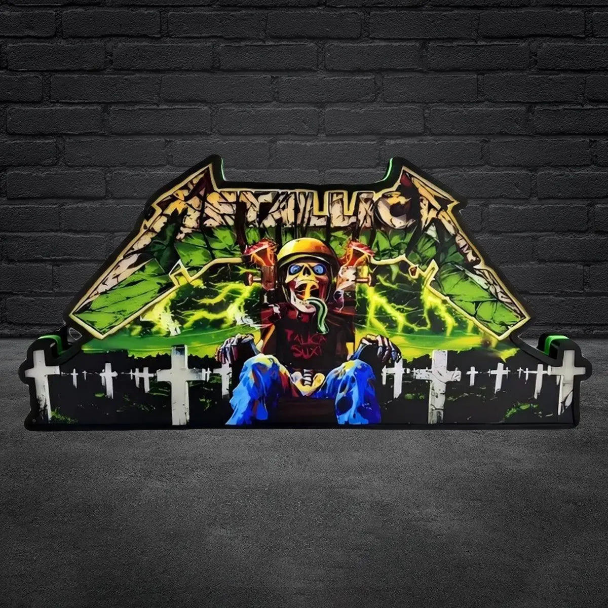 Metallica Remastered Sparky Pinball Topper 3D Printed Lightbox FYLZGO Signs