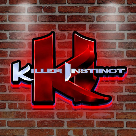 Combo Breaker 2K13 Killor Instint 3D Printed LED Lightbox for Gaming Room Decor FYLZGO Signs
