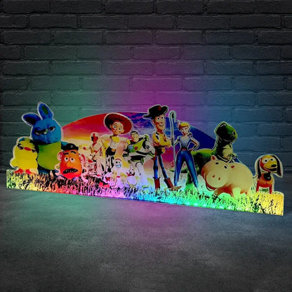 Toy Story 4 Pinball Acrylic LED Topper, for Jersey Jack Pinball Machine, Pinball Topper FYLZGO Signs