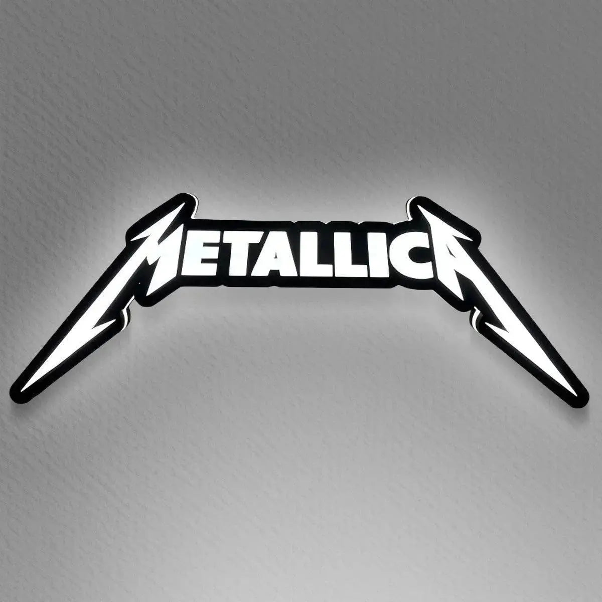 Metallica 3D Printed LED Lamp  Illuminate 3D Lightbox Your Space Dimmable & Powered by USB FYLZGO Signs
