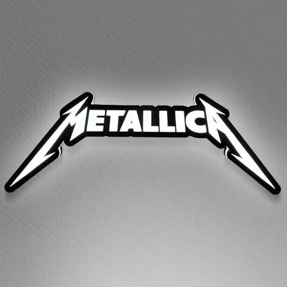 Metallica 3D Printed LED Lamp  Illuminate 3D Lightbox Your Space Dimmable & Powered by USB FYLZGO Signs