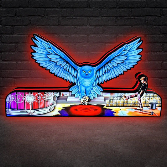 Rush Pinball Topper 3D Printed Lightbox, Rock 'n' Roll Fun, Pinball Arcade Decor, Perfect for Game Room or Pinball Machine FYLZGO Signs