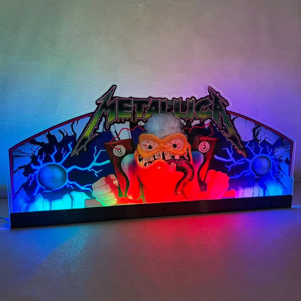 Metallica Pinball Acrylic LED Topper, for Pinball Machine, Pinball Topper FYLZGO Signs