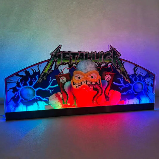 Metallica Pinball Acrylic LED Topper, for Pinball Machine, Pinball Topper FYLZGO Signs