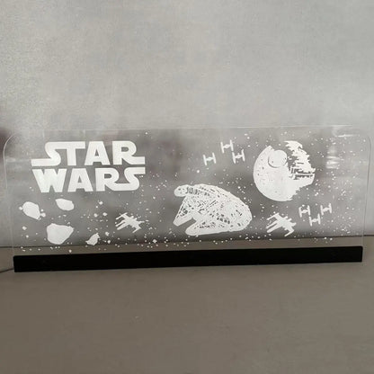 Star Wars Acrylic RGB LED Topper, for Pinball Machine, Pinball Topper FYLZGO Signs