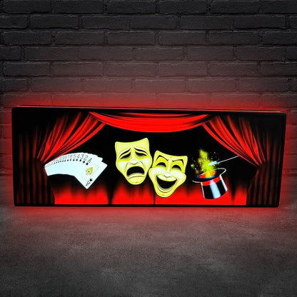 Theatre of Magic Pinball Topper LED Lightbox,  3D Printed Lightbox Rock Your Game FYLZGO Signs