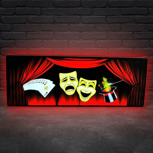 Theatre of Magic Pinball Topper LED Lightbox,  3D Printed Lightbox Rock Your Game FYLZGO Signs
