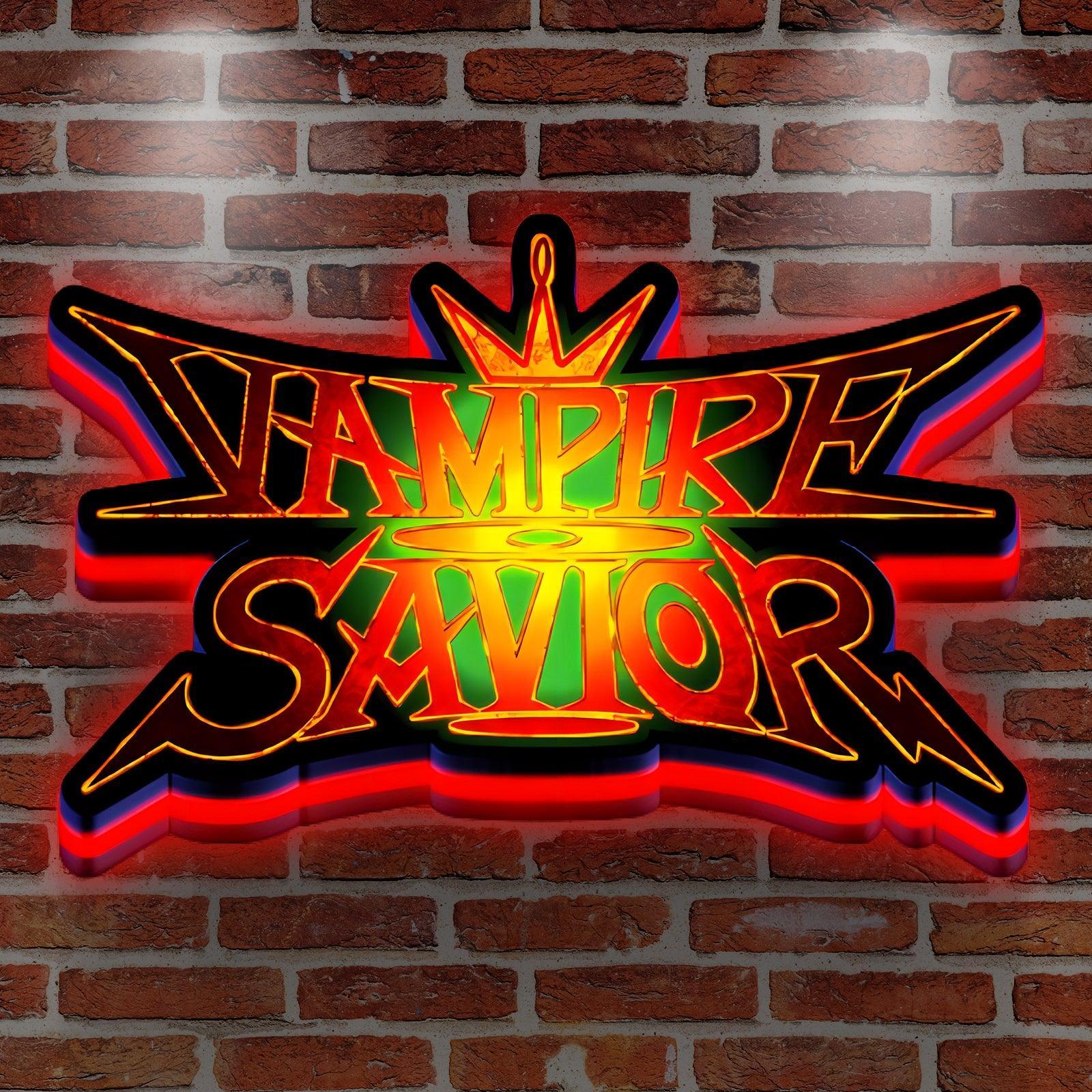 Custom Vampire Savior The Lord of Vampir Logo LED 3D Print Lightbox FYLZGO Signs