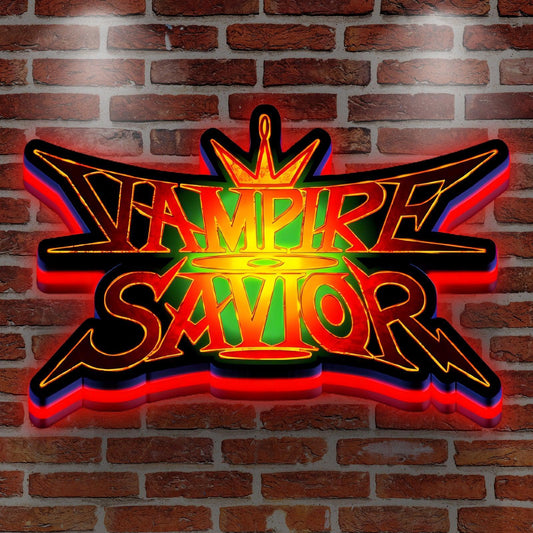 Custom Vampire Savior The Lord of Vampir Logo LED 3D Print Lightbox FYLZGO Signs