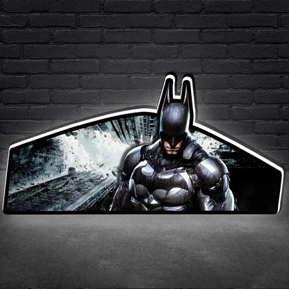 Batman Dark Knight Pinball Topper, 3D Printed Lightbox Powered by USB Band Dimm Wall Art Decor Man's Cave FYLZGO Signs