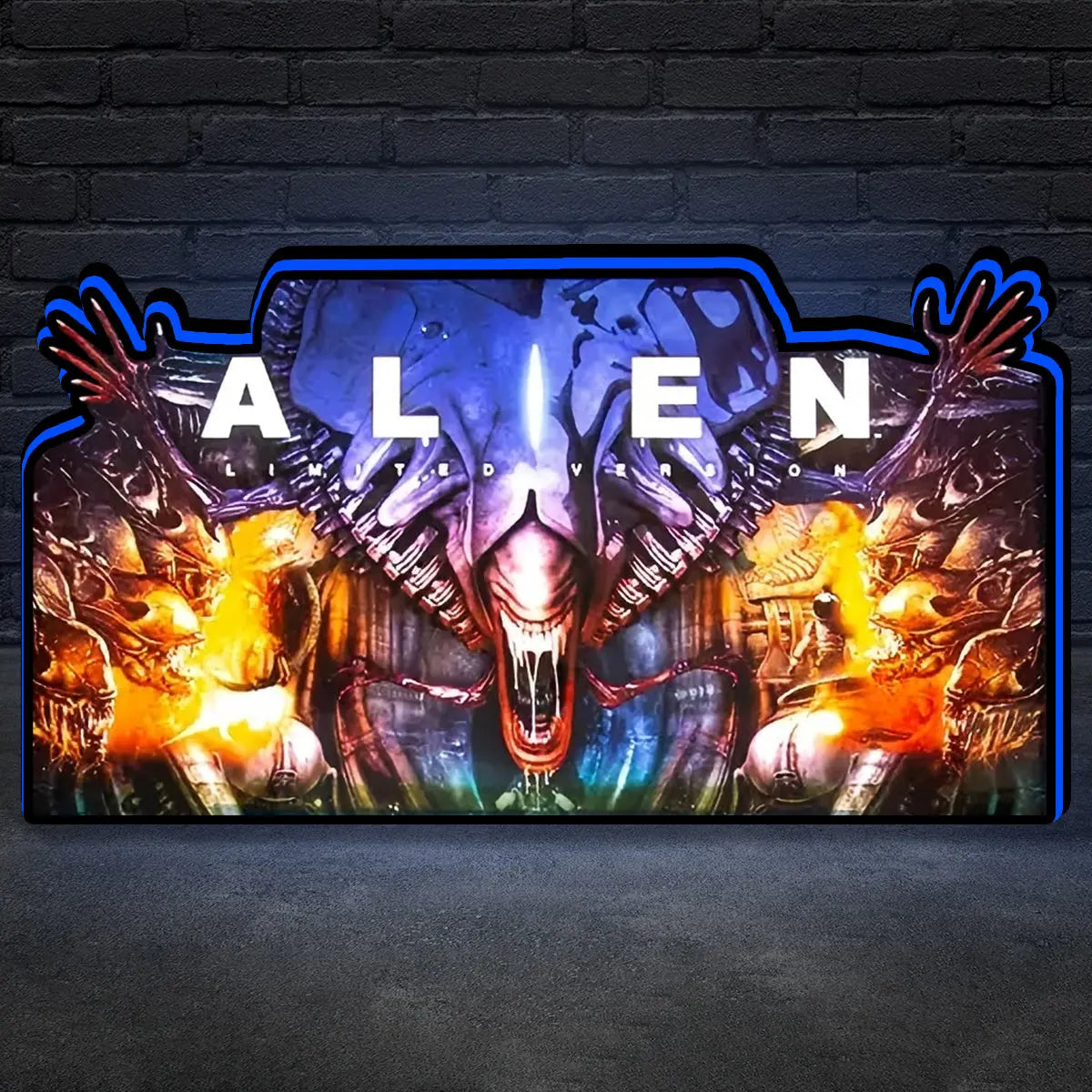 Alien Pinball Topper, for Pinball Brothers Pinball Machine, 3D Printed Lightbox USB Powered & Full Dimmable FYLZGO Signs