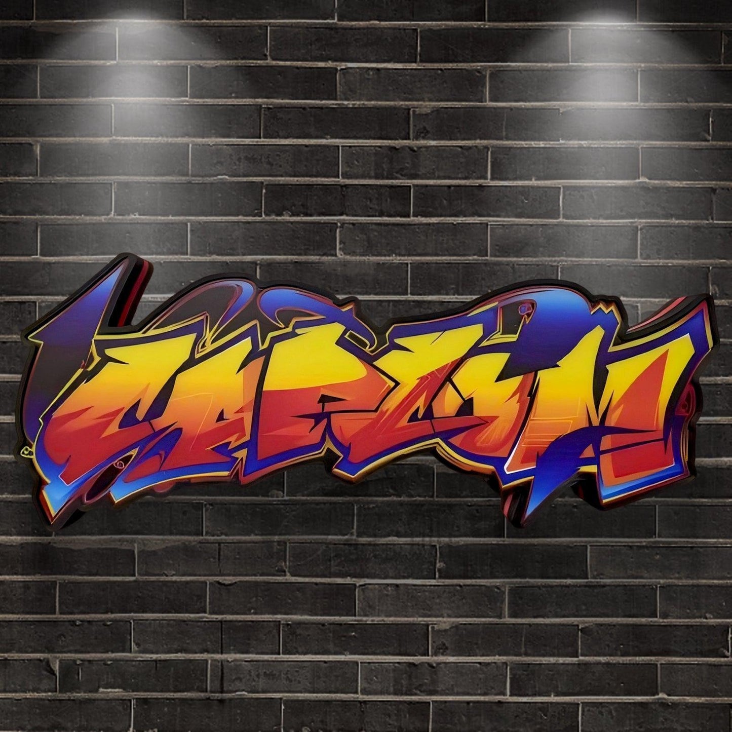 Cap Graffiti Light Sings Club Game Lightbox 3D Printed LED Lightbox FYLZGO Signs
