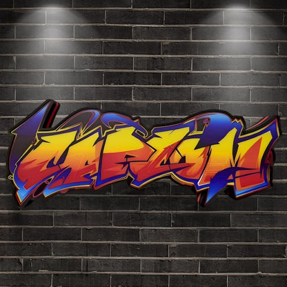 Cap Graffiti Light Sings Club Game Lightbox 3D Printed LED Lightbox FYLZGO Signs